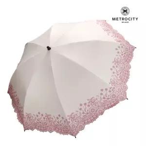 [롯데백화점]메트로시티 와일드플라워 자수 차광 양산 MPSA-P519