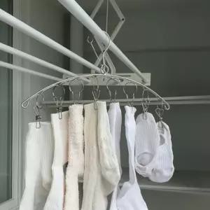 빨래집게 옷걸이 미니건조대 양말 스텐 8구 미니건조대 빨랫대 베란다빨래건조대