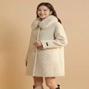 [조이너스][조이너스]알파카 폭스퍼 하프 코트-JW24CO3501860C