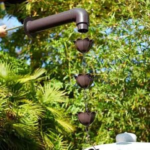 레인체인 처마 모빌 한옥 빗물길 마당 낙수관 정원 장식