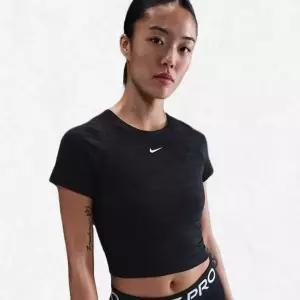 [나이키]프로 여성 드라이 핏 반팔 크롭 자카드 탑 HJ2286-010 2482230