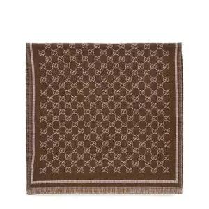 구찌 25FW 브라운 GG 울 스카프 839035 3GAMQ 2572