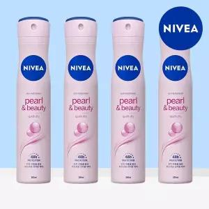 [니베아] 데오드란트 스프레이 펄 뷰티 200ml 4개