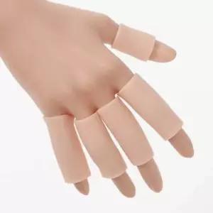 손가락 보호 실리콘 커버 5p 손톱보호 실리콘골무 핑거코트 손가락보호커버 손가락보호링 손가락보호대 l