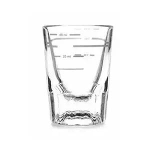 에스프레소 유리 샷잔 3줄 1oz 40ml X3개 커피샷잔 에스프레소잔 유리샷글라스 샷글라스