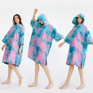물놀이판초 서핑 입는타월 판초타올 비치웨어 가운