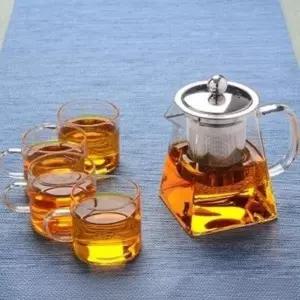강화유리 주전자 직화 필터 유리 스텐 커피 내열