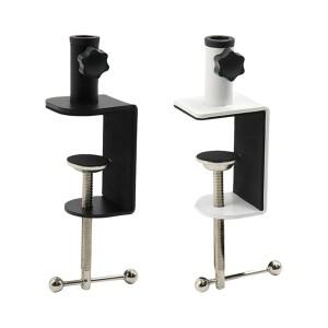 책상 테이블 마운트 클램프 조정 가능 나사 보호 고강도 암 스탠드 마이크 모니터 데스크탑 램프 카메라