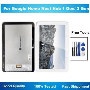 터치스크린 홈 네스트 허브용 탄소 LCD 디스플레이 터치 스크린 디지저 어셈블리 1 세대용