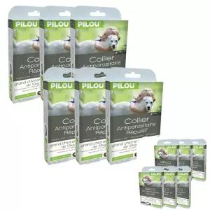 뮤 목걸이 6P 강아지외부기생충 벌레 천연 반려견해충방지 산책 중형견용