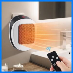 600W 가정용 전기 히터 겨울 바디 워머 휴대용 벽면 플러그 공간 히터 리모컨 포함 사무실용 빠른 가열 미