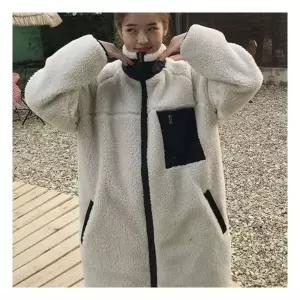 여성아우터 겨울 캐주얼 스트릿룩 캠핑룩 뽀그리 롱 후리스점퍼 1006995