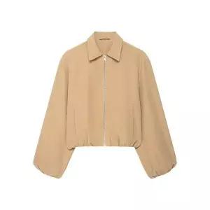 엘럽 여성용 야구 점퍼 추동 볼륨 집업 파일럿 박템4