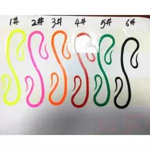 100pcs 비비커스텀 더블스완 타이라바 스커트 타이라바 넥타이 루어낚시 참돔 웜채비 어시스트웜