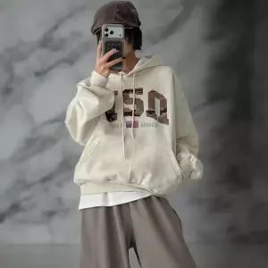 [옷자락]여성 카모캔버스 퍼프소매 후드티