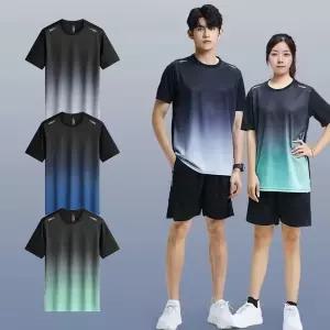 그라이데이션러닝세트 여름 트레이닝 팬츠 반팔 헬스반 홈웨어
