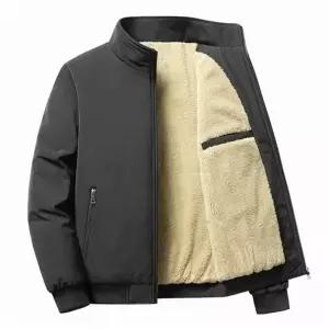 [라일리의류] Rly 남자 겨울 퍼안감 숏점퍼 스탠드넥 집업 기모잠바