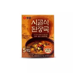 샘표 즉석국 시골식 된장국 30초요리 된장국 5개입