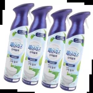 즉효탈취스프레이 페브리즈 에어 강력탈취 화장실용 프레시가든 4개입