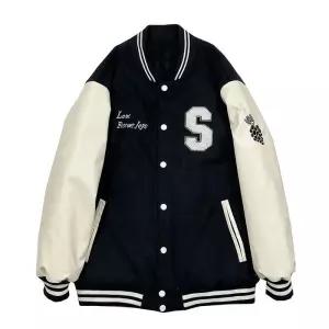 야구 점퍼 유니폼 가을 두꺼운 커플 대학교 학생 재킷 학원룩 겨울 코트