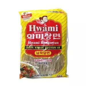 화미납작당면 1kg 화미 당면 납작당면 식품 식자재