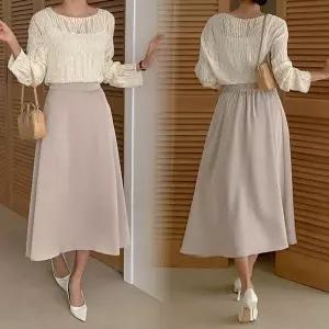 [하프클럽/셀러허브_여성트랜드패션]위쉬몰 LT 모던실크새틴훌스커트(S748H51