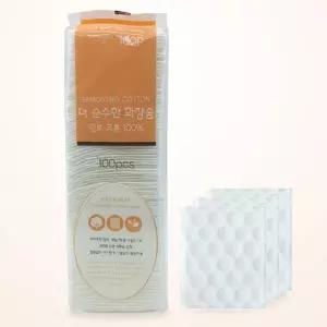 피부표면정리 다용도 목화솜압축 순면화장솜 100P 5개 피부표면정리 다용도