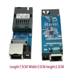 CCTV 미니 미디어 컨버터 1 포트 파이버 rj45 스위치 1G1E 기가 비트 광섬유 이더넷 ip 카메라 PCBA 보드