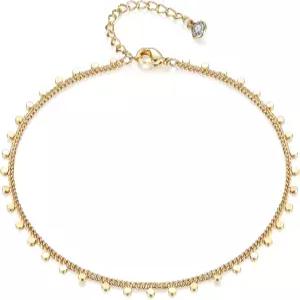 페테로 여성 발찌 팔찌 금도금 앙증맞은 방수 참 여름 해변 발 장신구