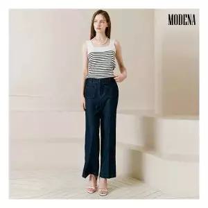 기획신상 G.모데나 앞포켓 히든밴딩 세미부츠컷 데님 팬츠 362963