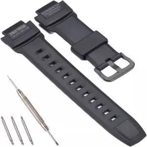 카시오 프로트렉 PRG270 남성 시계줄 방수 스포츠 고무 시계 악세사리용 레진 스트랩 교체