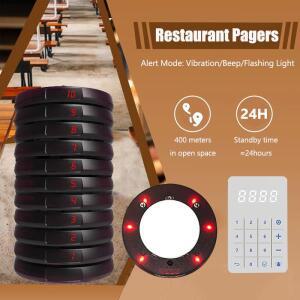 10개 레스토랑 호출기 무선 시스템 키트 바이브 장치 바이브벨 카페 비퍼 커피 푸드 트럭용