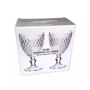 (SM)고급스러운 투명 유리잔 320ml 2p 물컵 유리컵 컵 (WFK9AB2)