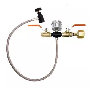 CO2 리필 스테이션 볼 밸브 어댑터 Tr21-4 실린더 탄산기 대형 탱크 병 W21.8-14 DIN477 CGA(CGA-36-B)