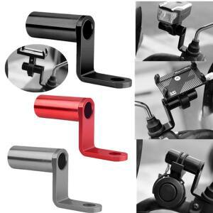 알루미늄 합금 자전거 오토바이 백미러 마운트 핸들바 어댑터 휴대 전화 확장 브래킷 사이클링 액세서리