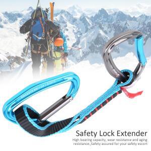 Camnal 38CM 안전 락 연장기 새 제품 사용이 심플 내구성 포함 휴대용 직선형 or 굽은 카라비너 암벽 등반