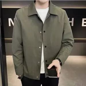 고품질 실용적이고 활용도 좋은 깔끔한 카라디자인 남성 자켓 (WFK9F7V)