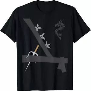 소년 닌자 코스튬 이지 라스트 미닛 할로윈 티셔츠