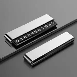 슬라이딩 주차 번호판 더블 차량 비밀 차 번호 판독기 (WFKA6PS)