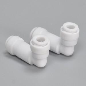 L형 퀵 커넥트 체크 밸브 1/4 정수기 피팅 조인트  기계 RO에 설치 5 개