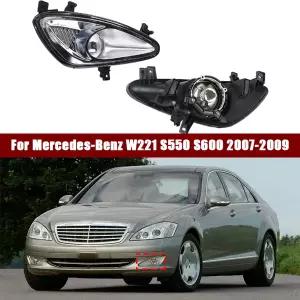 호환  메르세데스- W221 S550 S600 2007-2009 2218200156 2218200256 자동차 왼쪽 오른쪽 전면 안개등 하부