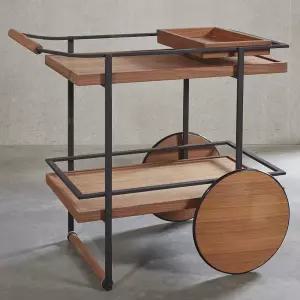 서빙카트 트롤리 왜건 인테리어 고급 엔틱 식당 주방