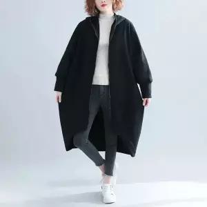 여성패션 맨투맨 후드집업 빅사이즈 도톰하고 편안한 후드 카디건 DL4