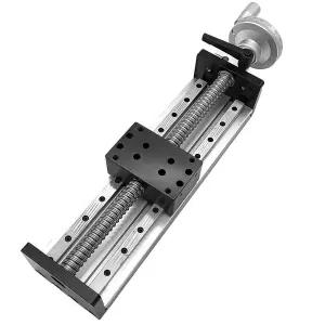 TOSEASTARS 12인치 300mm 스트로크 수동 선형 레일 슬라이드 테이블 이중축 슬라이딩 가이드 모션 볼