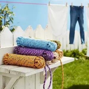 빨래줄 고정끈 로프 줄 건조 걸이 실내외 야외 10M (WFKAL9F)