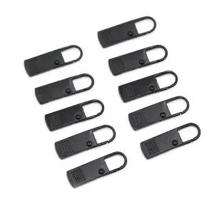 10개입 블랙 셀프수선 지퍼고리 원형