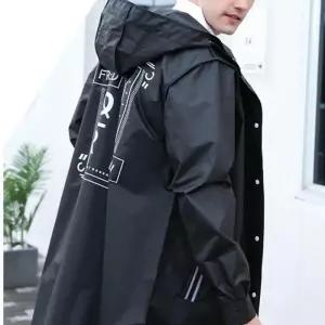 오는 남성 롱 EVA 비 소재 우비 방수 날 레인코트 최적화