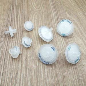 호환 20 개/몫 13mm 25mm 일회용 마이크로 샘플 필터 0.2/0.45um 소수성 PTFE 멤브레인 실험실 액체 크로마토그래피 HPLC