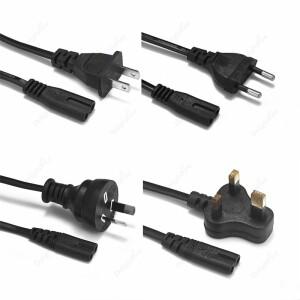 휴대용 라디오 소니 PSP 3 4 프린터용 전원 연장 코드 배터리 충전기용 미국 EU 유로 AU 영국 일본 IEC C7