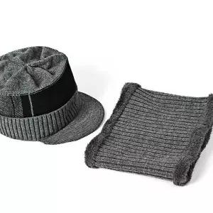 [하프클럽/]그레이 니트 모자 골프 넥워머 목워머 방한 용품